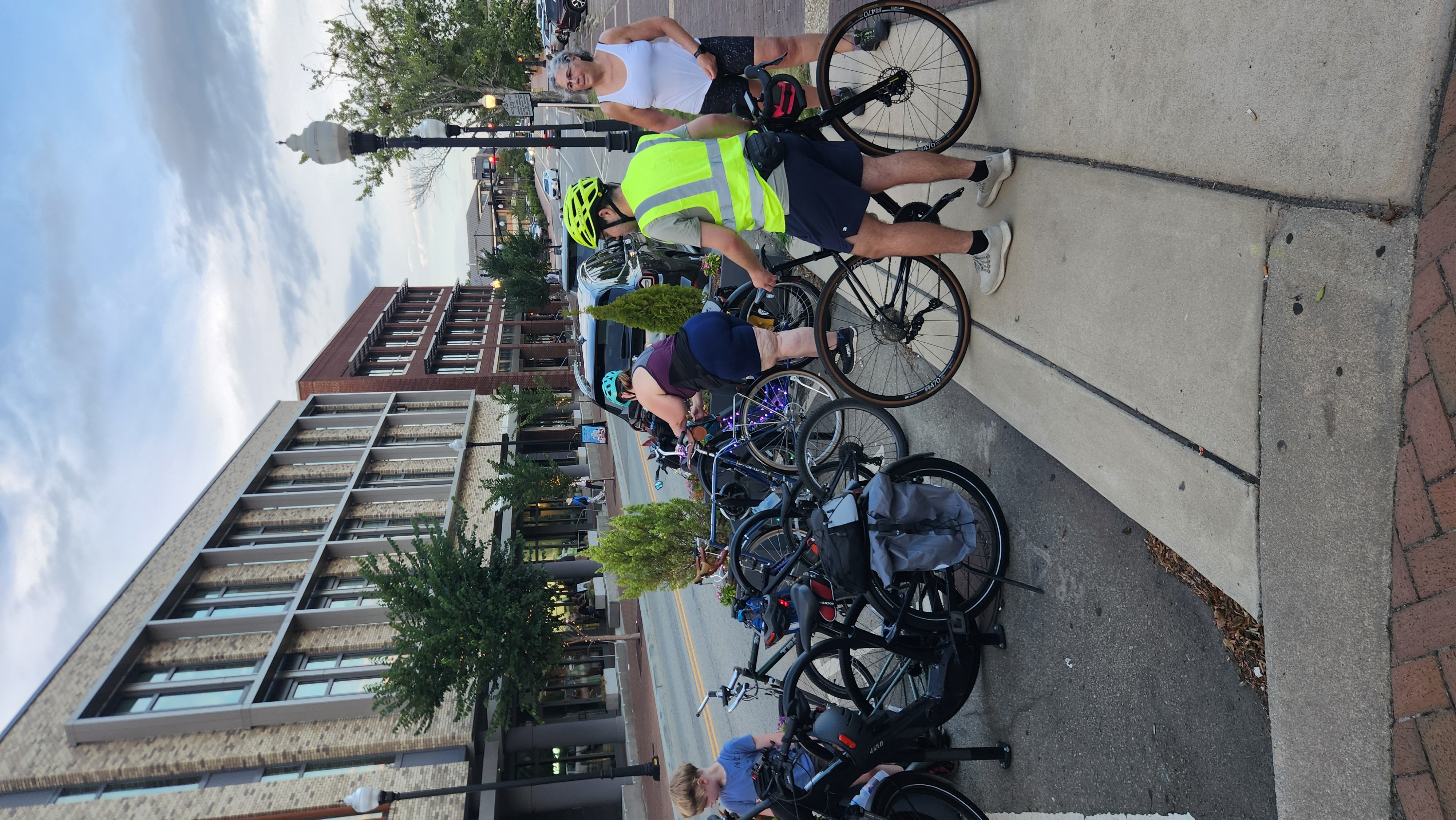 Community cyclists in Cary