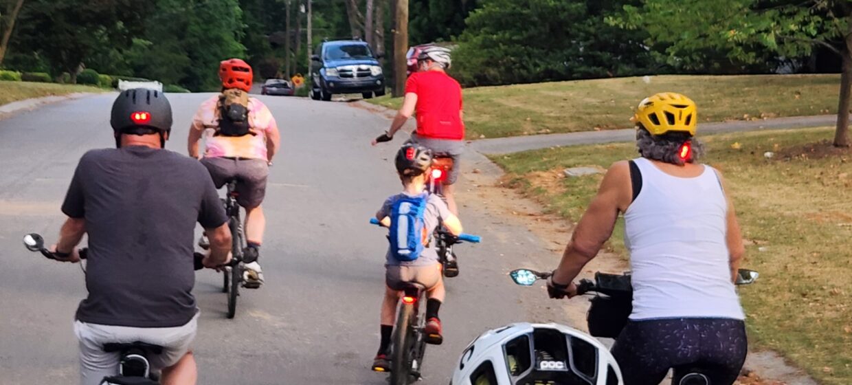 Cary on Bikes Third Thursday Light Up the Night Ride